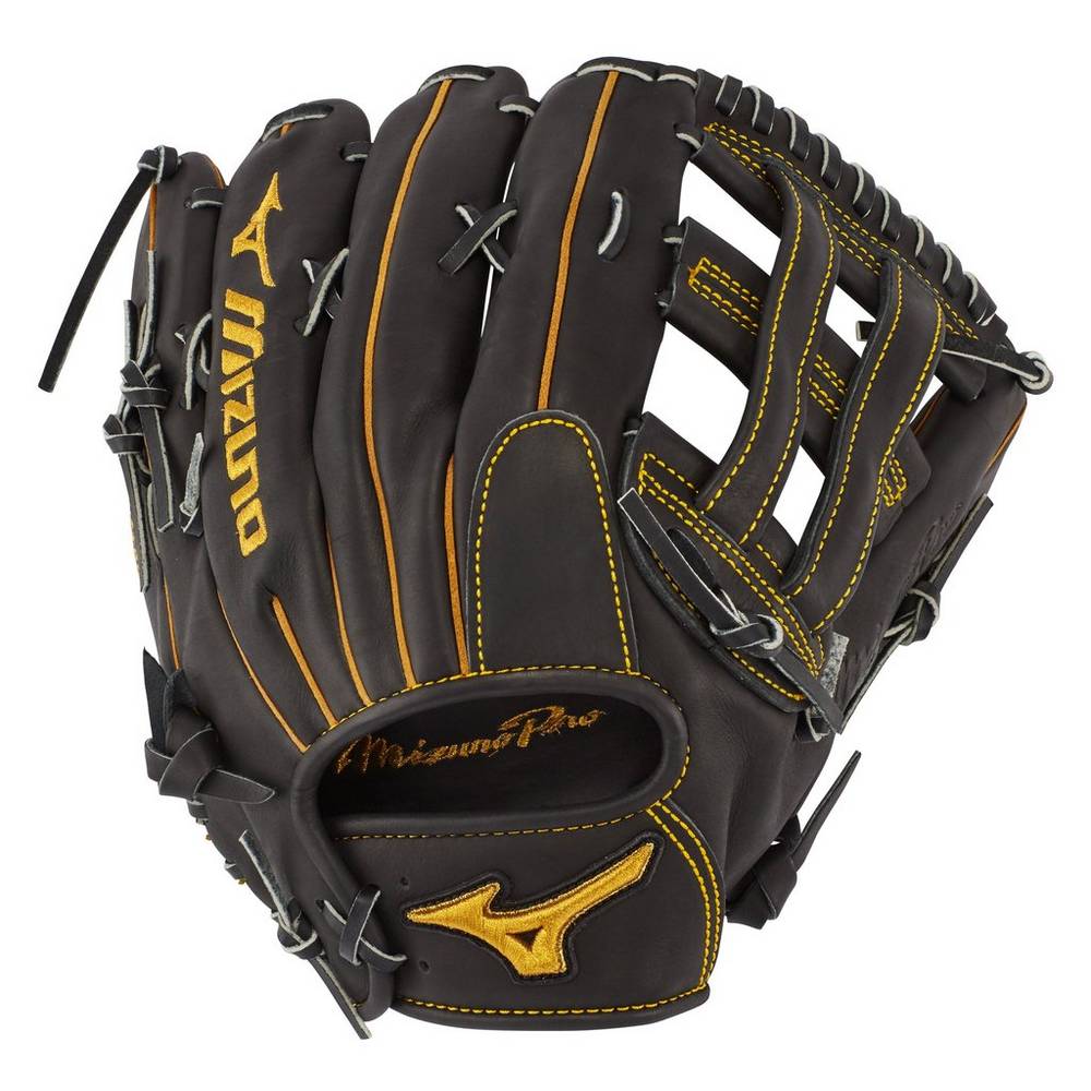 Guantes De Beisbol Mizuno Pro Outfield 12.75" - Deep Pocket Hombre Negras Outlet PYGQ-87532